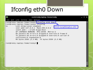 Ifconfig eth0 Down
 
