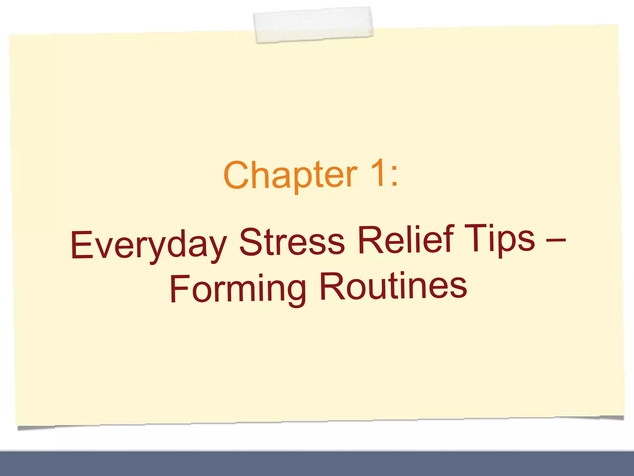 50 simple stress relief strategies ppt