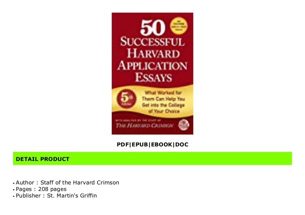 50 harvard essays that worked pdf