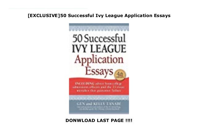 Ivy league essays that worked