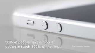 44% of people sleep with their
smartphone beside their bed.

SAP

 