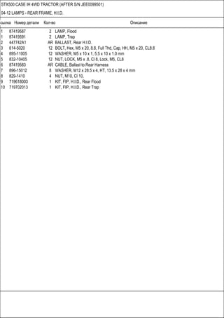 M515012 STX 500 CASE IH 4WD Tractor parts catalog | PDF