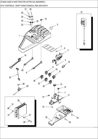 STX 500 CASE IH 4WD Tractor parts catalog