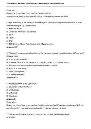 Cisco Certification 500-240 Questions and Answers | PDF