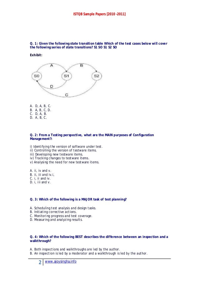 ISTQB Certification Test
