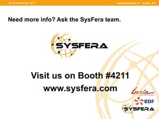 Easier, homogeneous access to resources For administrators and IT directors Additional features including access-rights control, usage monitoring and reporting 