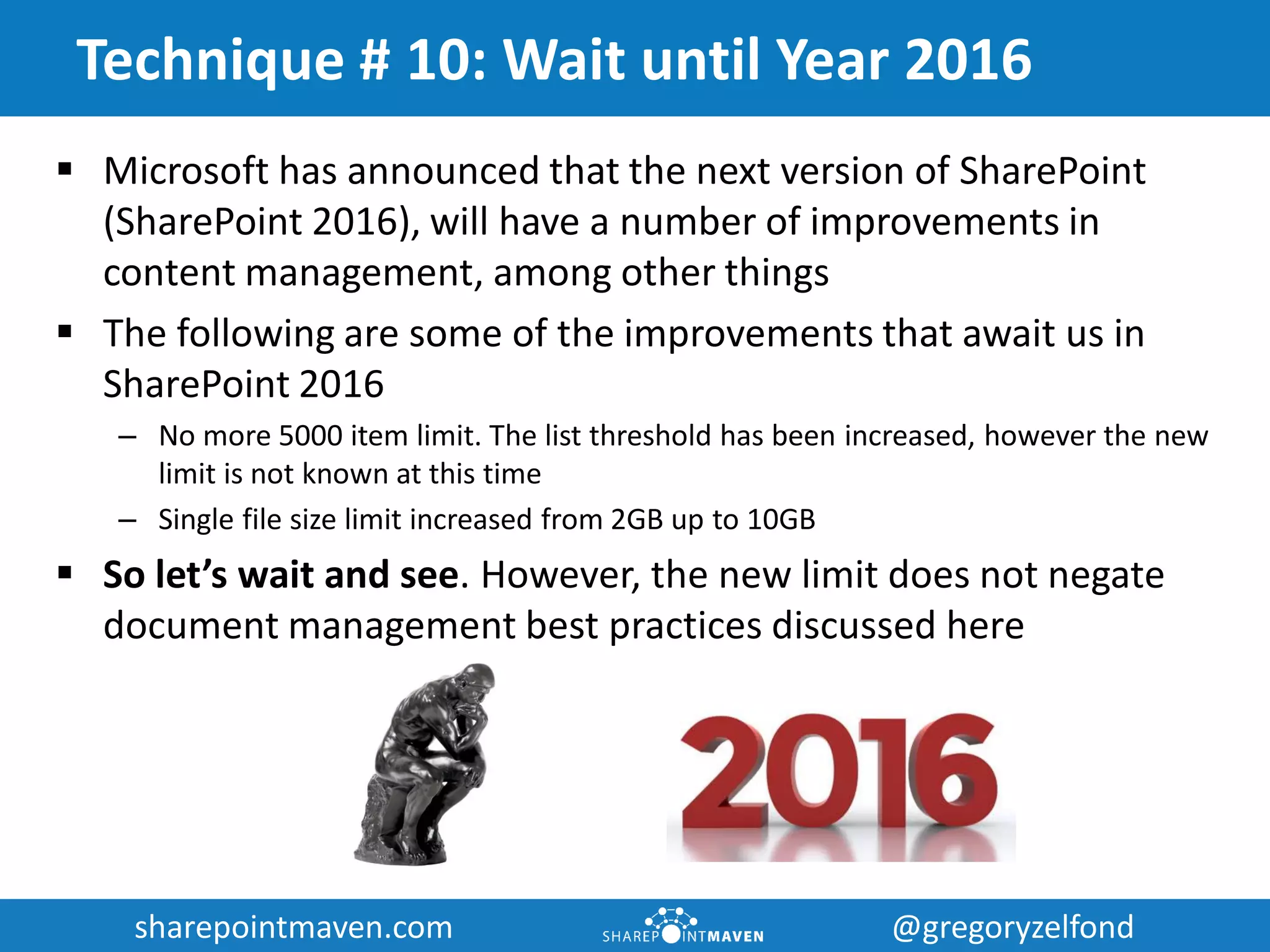SharePoint 5000 Item List view Threshold Checklist and Best Practices | PDF