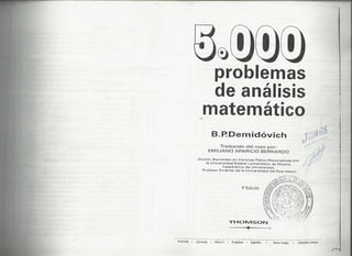 5000 problemas de analisis matematico demidovich