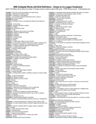 Commut Word Level 5000 toefl words | PDF