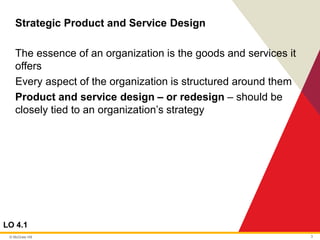 Chapter 4 product and service design operations management | PDF