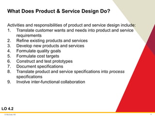 Chapter 4 product and service design operations management | PDF
