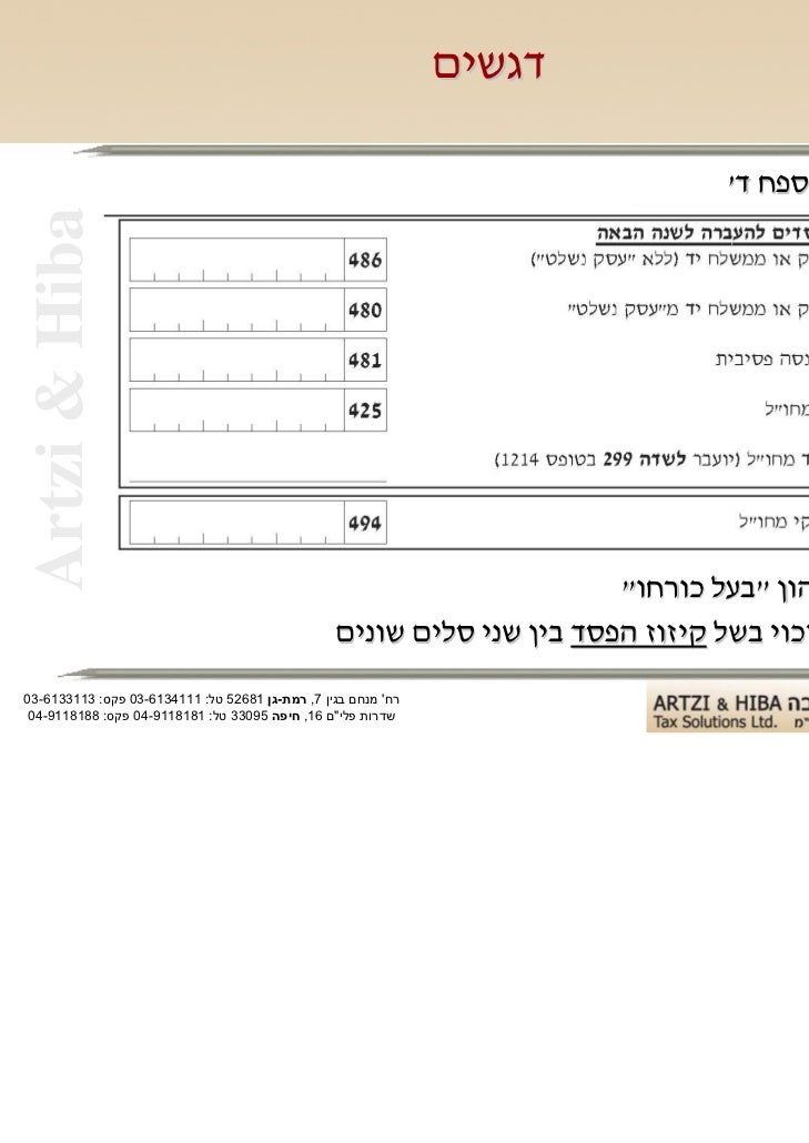 היערכות לתום שנת המס 2010