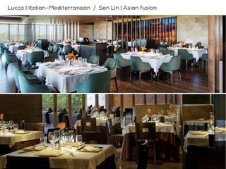 Lucca | Tour CulinarioLucca | Italian–Mediterranean / Sen Lin | Asian fusion
 