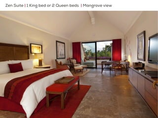 Zen Grand Suites – 1 cama King sizeZen Suite | 1 King bed or 2 Queen beds | Mangrove view
 