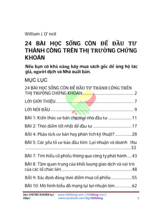 24 Bai Hoc Song Con De Dau Tu Thanh Cong Tren Con Duong Chung Khoan
