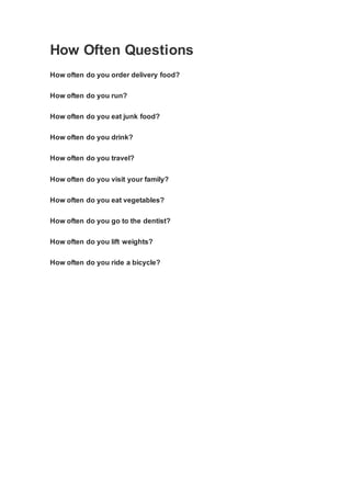 500 grammar based conversation questions | DOCX