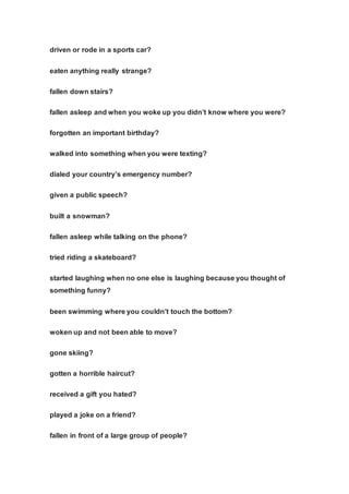 500 grammar based conversation questions | PDF
