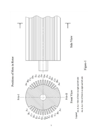 500 MW synchronous generator rotor construction report | DOCX