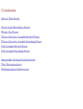 500 poses for photographing men