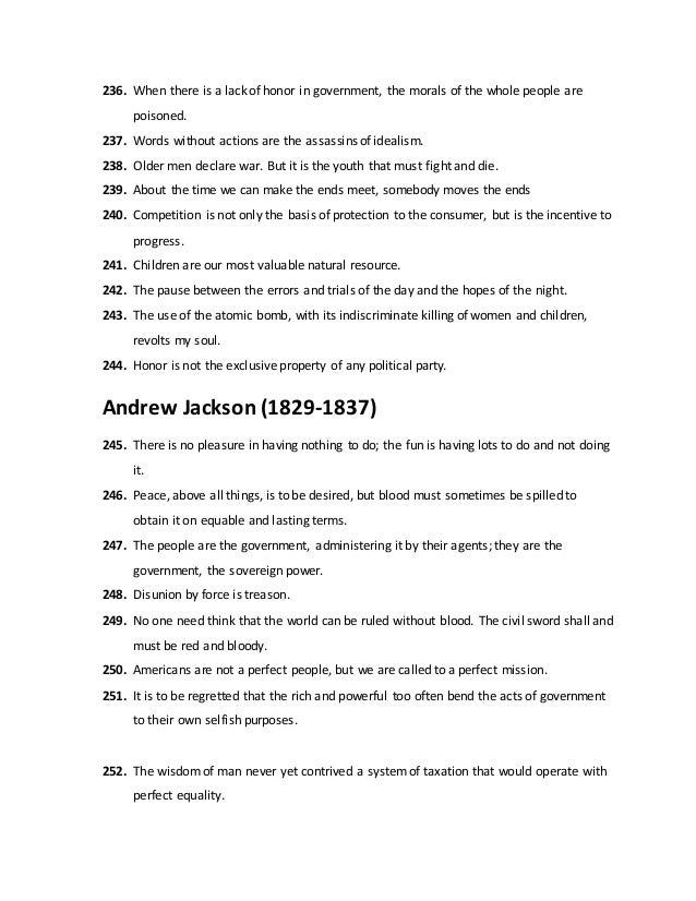 500 quotes from US presidents