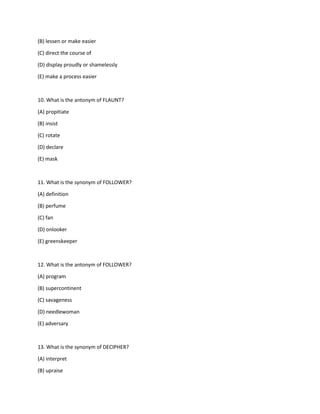 500 Sat Vocabulary Words | PDF