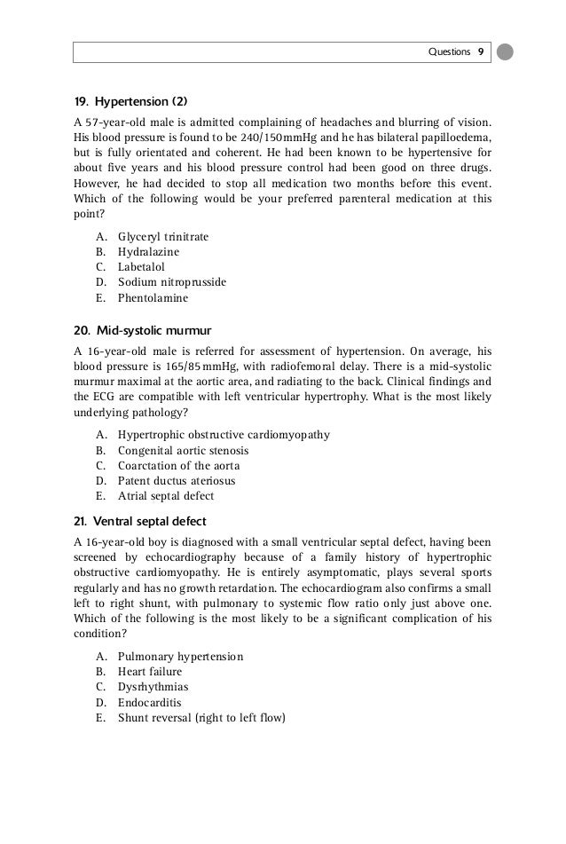 500 single best answers in medicine nbme medicine form 1 answers