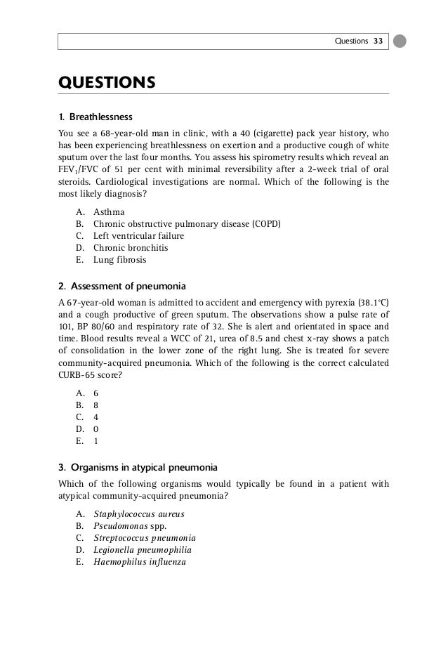 500 Single Best Answers In Medicine