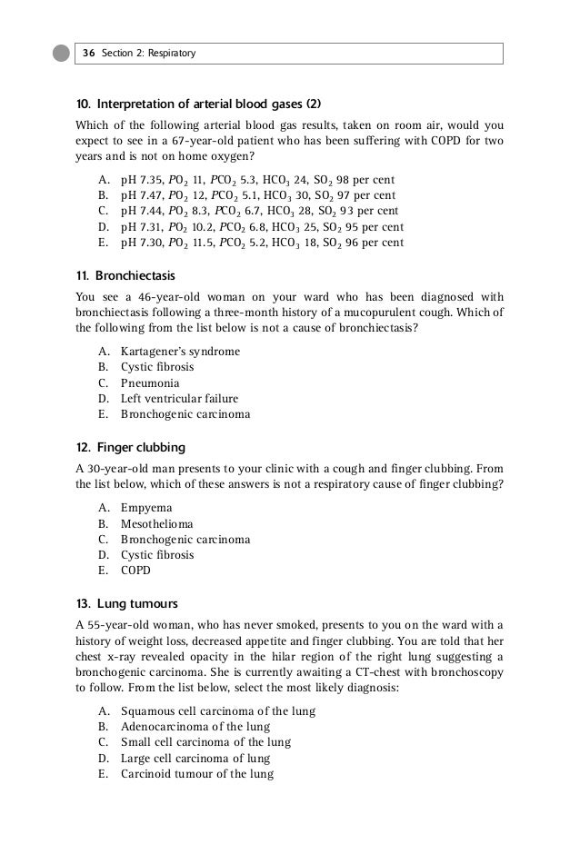 500 single best answers in medicine