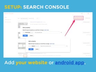 WHY
SEARCH
CONSOLE?
 