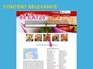 CONTENT RELEVANCE
 