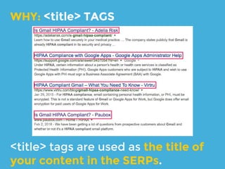 6.
Top on-site
technical
considerations
Technical SEO is becoming less
relevant, but here’s what to
watch out for
 