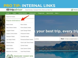 If you have great unique content, try
having no meta descriptions.
PRO TIP: <meta description> TAGS
 