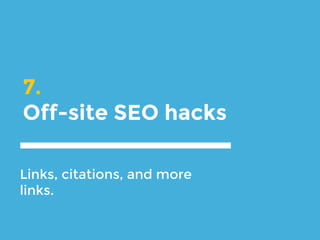 HOW: INTERNAL LINK COUNT
 