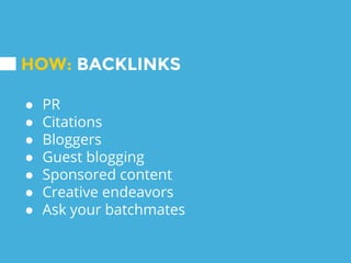 PRO TIP: INTERNAL LINKS
 