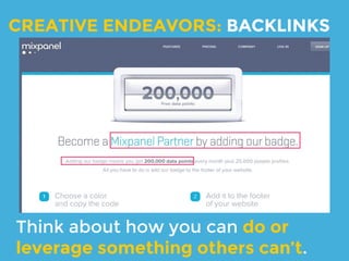 7.
Off-site SEO hacks
Links, citations, and more links.
 