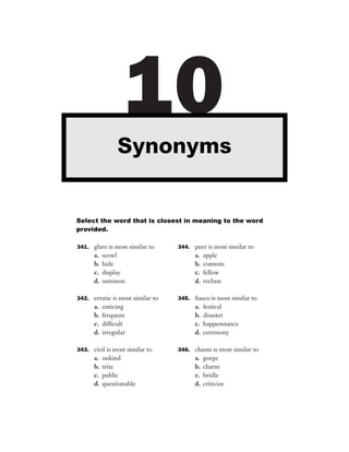 501 of antonym questions with solutions