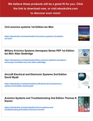 Aircraft Systems Mechanical Electrical and Avionics Subsystems ...