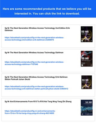 5g Nr The Next Generation Wireless Access Technology Paperback Erik ...