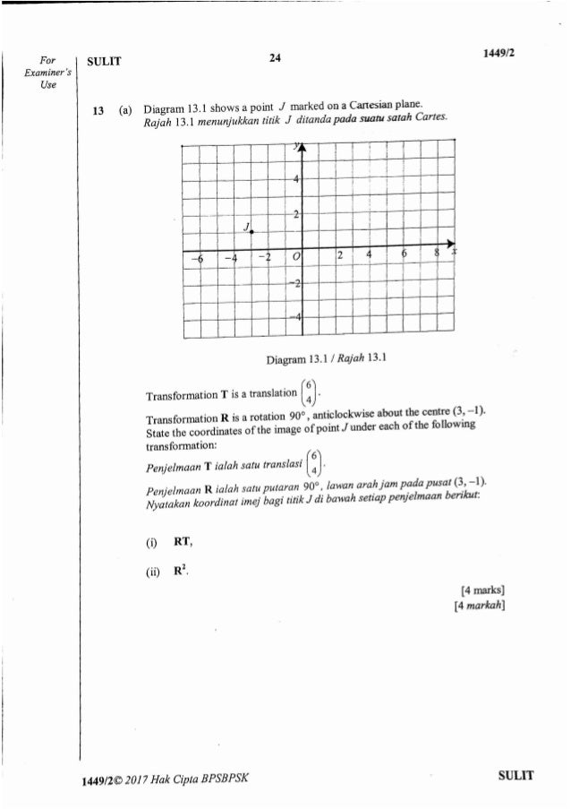 Kertas 2 matematik Percubaan SPM 2017 SBP