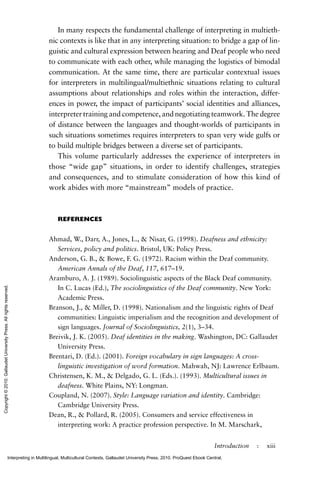 Interpreting in Multilingual Multicultural Contexts 1st Edition Rachel ...