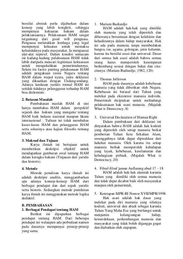 5018 Id Hak Asasi Manusia Tinjauan Dari Aspek Historis Dan Yuridis