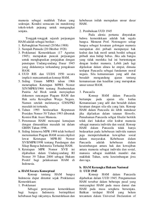 5018 Id Hak Asasi Manusia Tinjauan Dari Aspek Historis Dan Yuridis