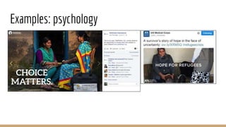 Examples: psychology
 