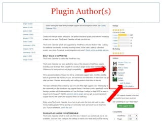 Plugin Author(s)