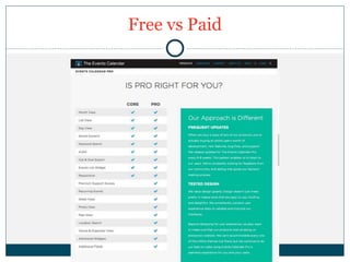Free vs Paid