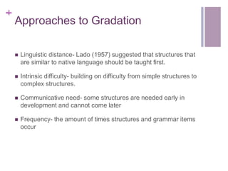 Language Gradation ESL501 Origin of Curriculum Design Presentation | PPTX