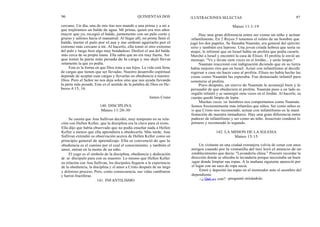 96 QUINIENTAS DOS ILUSTRACIONES SELECTAS 97
cercano. Un día, una de mis tías nos mandó a una prima y a mí a
que trajéramos un balde de agua. Mi prima, quien era tres años
mayor que yo, recogió el balde, juntamente con un palo corto y
grueso y salimos hacia el manantial. Al llegar allí, mi prima llenó el
balde, metió el palo por el asa y me ordenó agarrarlo por el
extremo más cercano a mí. Al hacerlo, ella tomó el otro extremo
del palo y luego hizo algo muy bondadoso. Deslizó el asa del balde
más cerca de su propia mano. Ella sabía que no era muy fuerte. Así
que tomó la parte más pesada de la carga y me dejó llevar
solamente la que yo podía.
Esta es la forma en que Dios trata a sus hijos. La vida está llena
de cargas que tienen que ser llevadas. Nuestro desarrollo espiritual
depende de aceptar esas cargas y llevarlas en obediencia a nuestro
Dios. Pero el Señor no nos deja solos sino que nos ayuda llevando
la parte más pesada. Este es el sentido de la palabra de Dios en He-
breos 4:15, 16.
James Crane
140. DISCIPLINA
Mateo 11:28-30
Se cuenta que Ana Sullivan decidió, muy temprano en su rela-
ción con Hellen Keller, que la disciplina era la clave para el éxito.
Ella dijo que había observado que no podía enseñar nada a Hellen
Keller a menos que ella aprendiera a obedecerla. Más tarde, Ana
Sullivan extendió su observación acerca de Hellen Keller como un
principio general de aprendizaje. Ella se convenció de que la
obediencia es el camino por el cual el conocimiento, y también el
amor, entran en la mente de un niño.
El yugo es el símbolo de la disciplina, obediencia y dedicación
de un discípulo para con su maestro. Lo mismo que Hellen Keller
en relación con Ana Sullivan, los discípulos llegaron a la experiencia
de la obediencia, la disciplina y el amor a Cristo después de un largo
y doloroso proceso. Pero, como consecuencia, sus vidas cambiaron
y fueron fructíferas.
141. INFANTILISMO
Mateo 11:1-19
Hay una gran diferencia entre ser como un niño y actuar
infantilmente. En 2 Reyes 5 tenemos el relato de un hombre que
jugó los dos papeles. Se llamaba Naamán, era general del ejército
sirio y también era leproso. Una joven criada hebrea que tenía su
mujer, le informó que en Israel había un profeta que podía curarle.
Marchó a Israel y encontró la casa de Elíseo. El profeta le envió un
mensaje: "Ve y lávate siete veces en el Jordán... y serás limpio."
Naamán reaccionó con indignación diciendo que en su tierra
había mejores ríos que en Israel. Actuó con infantilismo al decidir
regresar a casa sin hacer caso al profeta. Elíseo no había hecho las
cosas como Naamán las esperaba. Fue demasiado infantil para
someterse al profeta.
Poco después, un siervo de Naamán le aconsejó bien y le
persuadió de que obedeciera al profeta. Naamán puso a un lado su
orgullo infantil y se sumergió siete veces en el Jordán. Al hacerlo, su
cuerpo quedó limpio de lepra.
Muchas veces los hombres nos comportamos como Naamán.
Somos frecuentemente más infantiles que niños. Ser como niños es
lo que Cristo nos recomendó, actuar con infantilismo es la mani
festación de nuestra inmadurez. Hay una gran diferencia entre
padecer de infantilismo y ser como un niño. Jesucristo condenó lo
primero y recomendó lo segundo.
142. LA MISION DE LA IGLESIA
Mateo 15:15
Un visitante en una ciudad extranjera volvía de cenar con unos
amigos cuando por la ventanilla del taxi leyó el anuncio de un
establecimiento que decía: "Lavandería china." Procuró recordar la
dirección donde se ubicaba la lavandería porque necesitaba un buen
lugar donde limpiar sus ropas. A la mañana siguiente apareció por
el lugar con un saco de ropa sucia.
Entró y depositó las ropas en el mostrador ante el asombro del
dependiente.
-¿Qué. es esto? -preguntó mirándole.
 