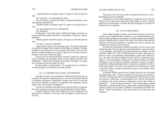 222
- ¿Dónde puedo conseguir agua? El agua es esencial para la
vida.
-No sabemos, -le respondieron ellos.
De esta manera, el pececito nadó río abajo hasta llegar a uno
más grande, preguntando:
-¿Dónde puedo conseguir agua? El agua es esencial para la
vida.
A lo que aquellos peces le respondieron:
-No sabemos.
Finalmente, el pececito nadó y nadó hasta llegar al océano, en
cuyas profundas aguas encontró a un grande y viejo pez a quien
preguntó:
-Dónde puedo encontrar agua? ¡El agua es esencial para la
vida!
A lo que el viejo pez respondió:
-¿Qué quieres decir con conseguir agua? ¡Si estás justamente
en medio del agua! Has estado en ella todo el tiempo. Cuando
estabas en el pequeño río, eso era agua. Más tarde, en el río mas
grande, estabas también en el agua y ahora en el océano, estás en
el agua. Estás todo rodeado de agua.
El pececito de nuestra historia empezó a nadar de regreso a
casa al tiempo que pensaba sobre lo que había ocurrido. Iba
meditando: "¡Agua todo alrededor de mí todo el tiempo y yo nunca
me di cuenta de estar en medio de ella!"
El rabí explicó a aquel hombre: "Así sucede con la fe. Usted no
la recibe porque ya está dentro de usted, ¡úsela!"
Cuando se entra en la magnífica Abadía de Westminster en
Londres, la primera sepultura que se ve es la del doctor David
Livingstone, misionero, explorador y médico que sirvió a Cristo por
más de tres décadas en Africa. Livingstone está sepultado con los
héroes más reconocidos de Inglaterra.
Uno de los recuerdos más dulces de la vida de David Livingstone
fue el de su anciano maestro de la escuela dominical, David Hogg.
Cuando Hogg se sintió morir llamó al joven Livingstone a su
presencia y le alentó a vivir una vida entregada a Jesucristo sin
reservas.
QUINIENTAS DOS ILUSTRACIONES SELECTAS 223
"Haz que Cristo sea la devoción y ocupación diaria de tu vida",
dijo Hogg al joven Livingstone.
La historia revela cuánto significó Livingstone en la obra del
Señor. Pero lo que nunca sabremos hasta llegar al cielo es cuánto
significó el testimonio cristiano de David Hogg en los años de
formación de Livingstone.
342. FALTA DE PODER
Hace algún tiempo, tuvimos una fuerte tormenta de nieve y
viento en la ciudad donde vivíamos. Los transformadores de
electricidad quedaron averiados y muchos postes del tendido
eléctrico abatidos por la fuerza del viento. Sin electricidad muchas
familias tuvieron que iluminar y calentar sus casas y cocinar sus
comidas recurriendo a otros recursos.
Se tiene un sentimiento bastante extraño al vivir en una casa
repleta de toda clase de aparatos electrodomésticos que uno desea
y, sin embargo, son inútiles por falta de fuerza o poder. Así son
muchas vidas sin Cristo. Pueden tener de todo: apariencia y
atractivo físico, personalidad, oportunidades, educación, ambición,
etc.; de todo, excepto el poder interno, moral y espiritual, para
llegar a ser lo que pueden y deben ser. En última instancia, el poder
de llegar a ser es el poder de cambiar. Jesucristo no sólo ve nuestro
potencial y trabaja pacientemente en nosotros, también nos da el
poder para llegar a ser todo lo que podemos ser conforme al sueño
y diseño de Dios, cuando le permitimos que él nos moldee (Juan
1:42 y Jer. 18:6).
El apóstol Pablo, quien fue un ejemplo precioso de este poder
transformador, dijo: "Todo lo puedo en Cristo que me fortalece"
(Fil.443). Aunque sucede que frecuentemente sólo leemos lo que
nos gusta o interesa, o estimulados por ciertos conceptos
sicológicos de moda, leemos y llegamos a creer que "todo lo
podemos. . . por nosotros mismos". Así mucha gente queda
frustrada y casi destruida física, emocional y espiritualmente por
pensar y actuar de ese modo. La Biblia y el testimonio de Pablo nos
dicen. "Todo lo podemos en (o por medio de) Cristo que nos
fortalece."
341. LA IMPORTANCIA DEL TESTIMONIO
 