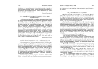 304 QUINIENTAS DOS ILUSTRACIONES SELECTAS 305
sin peligro y se fueron. En cambio él, como había cortado el palo de su
cruz, no pudo hacer lo mismo, intentó meterse dentro del río y
desapareció, tragado por las aguas. Somos víctimas de los cortes
hechos en el palo de nuestra cruz.
Antonio Gamiochipi
472. LA CRUZ QUE CRISTO NOS DA ES LA MAS
CONVENIENTE
Un joven recién convertido al evangelio, dice una leyenda, recibió
su cruz al igual que muchos otros y con ella la consigna de caminar
llevándola consigo en su peregrinar hacia el cielo. Empezó su camino,
acompañado de otros; sin embargo, al poco tiempo, le pesaba mucho
la carga de la cruz que le había sido confiada. "¡Qué mala suerte la
mía!", se lamentaba, "me dieron la cruz más pesada." Egoístamente
pensó en cambiarla en la primera oportunidad, y así lo hizo. Una de las
noches en que los demás dormían, muy despacio y sin hacer ruido, en
la obscuridad, empezó a sopesar una por una las cruces de los demás,
hasta que a su juicio encontró la más ligera y esa se llevó. Al día
siguiente, iniciando su caminar, notó que nadie se había perjudicado
por el cambio, sólo entonces pudo comprobar que la cruz que había
escogido por ser la más liviana de todas era precisamente la suya.
Existen muchos cristianos que en lugar de buscar cómo llevar mejor la
cruz se pasan la vida ideando cómo evitarla.
Antonio Gamiochipi
473. UNAMOS NUESTROS CORAZONES Y MANOS
Se cuenta que una pequeña niña que vivía en una pequeña
comunidad agrícola, se salió de la casa para jugar mientras sus padres y
hermanos mayores trabajaban en el campo. Al volver a la casa los
padres buscaron a la pequeña, pero no la hallaron. Solicitaron ayuda a
los vecinos y todos se dedicaron a buscar a la niña, cada uno por su
cuenta. Al final, desalentados, acordaron buscar juntos y bien
coordinados. Unieron sus manos y registraron paso a paso una pradera
de altas hierbas. En unos pocos minutos encontraron a la niña muerta.
El padre, desesperado, lloraba diciendo: " ¡Dios mío! ¿Por qué no
unimos antes nuestras manos?"
Esta es una de las grandes preguntas al sentamos en la mesa del
Señor: " ¡Dios mío! ¿Por qué no unimos nuestros corazones y manos
en tu servicio? ¿Por qué cada cual va por su camino y hace las cosas a
su manera?'
474. ¿CONSERVAMOS LA VISION?
Mientras caminaba hace unos días vi a un equipo de obreros
trabajando en la reparación de una calle. La escena me recordó la vida
de la iglesia. Era un equipo de seis hombres. Uno trabajaba, otro
observaba, dos hablaban y fumaban y otros dos conversaban inclinados
sobre unos papeles que parecían unos planos~. Seis hombres en el
equipo y uno solo estaba realmente trabajando.
¿Qué estaba sucediendo? Tratemos de formular alguna
explicación: Quizá dos de ellos habían estado trabajando duro y en ese
momento descansaban un poco fumándose un cigarrillo. Quizá el que
observaba al que trabajaba simplemente estaba esperando que le tocara
el "turno" de trabajar. Quizá los que examinaban los papeles estaban
considerando lo que exactamente debía de hacerse. Quizá los demás
estaban simplemente esperando que ellos decidieran. Posiblemente
existía una buena razón (o razones) para que las cosas sucedieran así.
Pero lo real y verdadero es que de un equipo de seis, sólo uno
trabajaba.
¿No es esto acaso una parábola de la iglesia?
¿Qué enseñanza podemos sacar para la iglesia hoy?
Parecía que aquellos hombres no tenían visión y metas muy
definidas. No parecía que buscaran ni procuraran realizar algo grande y
digno, estaban simplemente pasando el día. Sólo buscaban tres
comidas calientes al día y una cama para ellos y sus familias, y todo lo
demás no les preocupaba en absoluto. Eso es hacer lo mínimo para
seguir existiendo y funcionando.
¿No sucede que a veces en la iglesia también perdemos la visión y
las metas y vamos a través de las rutinas semanales sin ilusión ni
fuerzas, sin poner nuestro corazón en el servicio a Dios? ¿Puede esto de
verdad ocurrir alguna vez?
Jesús dijo citando a Isaías: "Este pueblo de labios me honra; mas
su corazón está lejos de mí" (Mat. 15:8; Isa. 29:13). Es decir, podemos
estar haciendo las mismas cosas de siempre; pero ya sin sentido ni
valor espiritual verdadero.
Es lo que el Señor señala también en el mensaje a la iglesia de
Efeso, en Apocalipsis 2. Fue aquella una iglesia activa y de buen
historial, pero había "perdido el primer amor" (2:4). El Señor de la
 