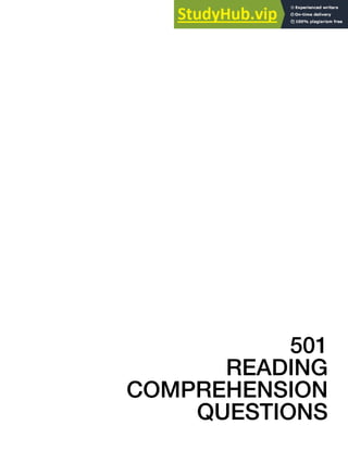VOCABULARY
501
READING
COMPREHENSION
QUESTIONS
 